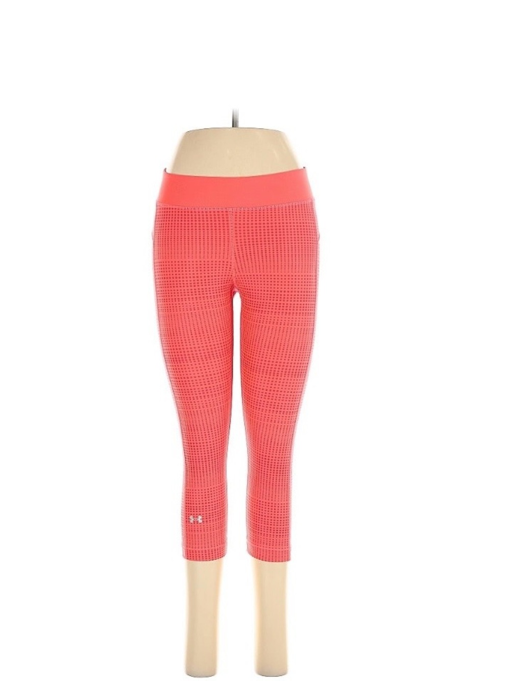 Under Armour Bright Coral HeatGear Capri Leggings